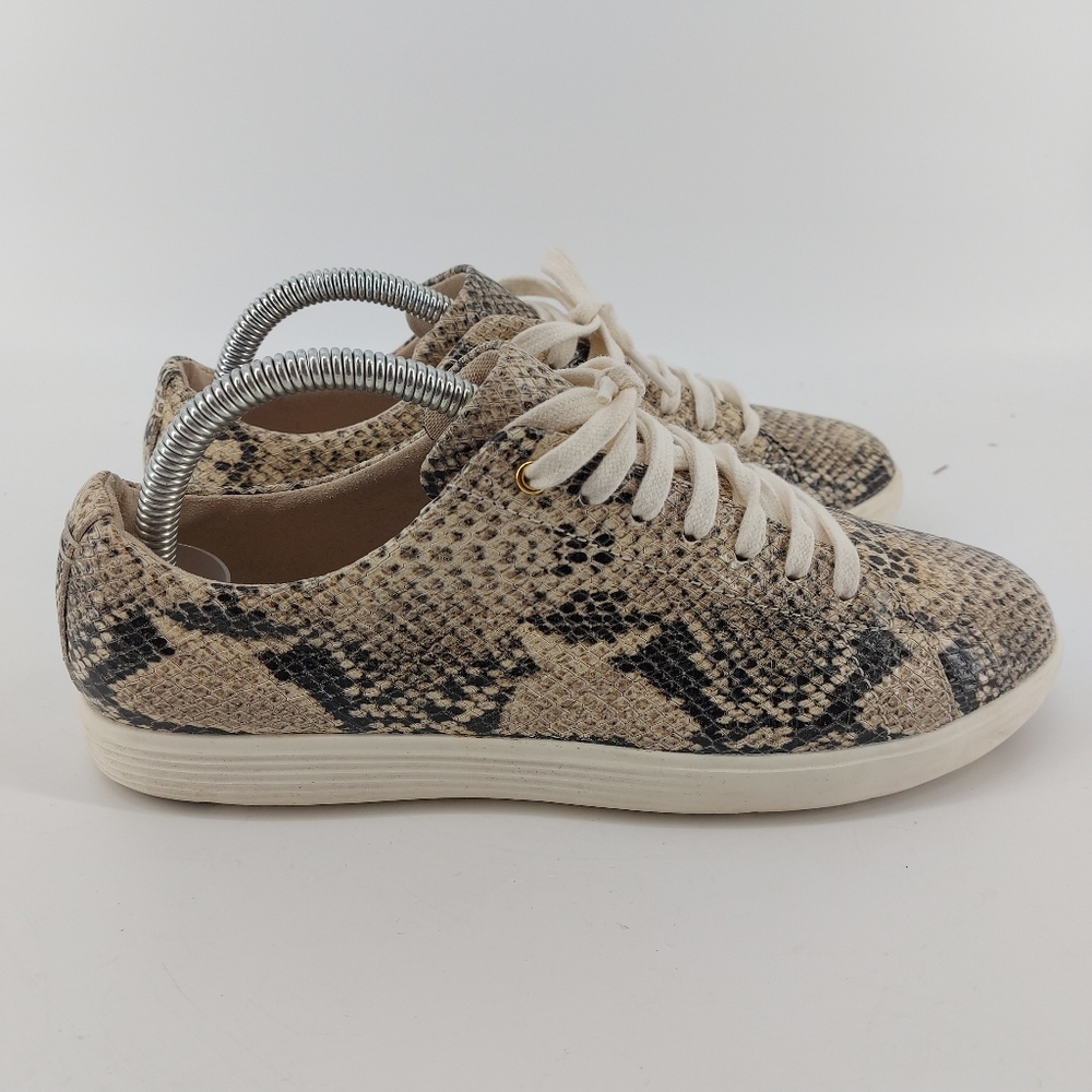 Cole Haan Grand.OS Women's Snakeskin Print Lace Up Shoes Size 8